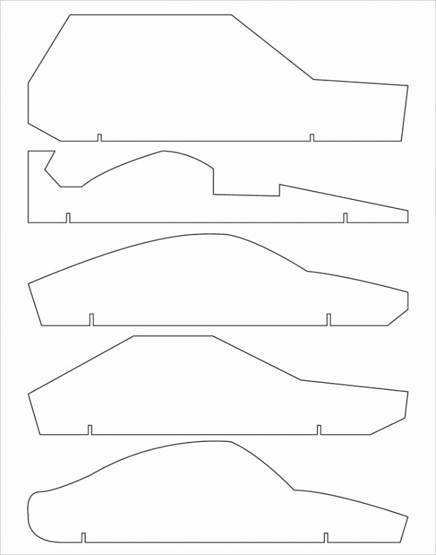 Pinewood Derby Template
