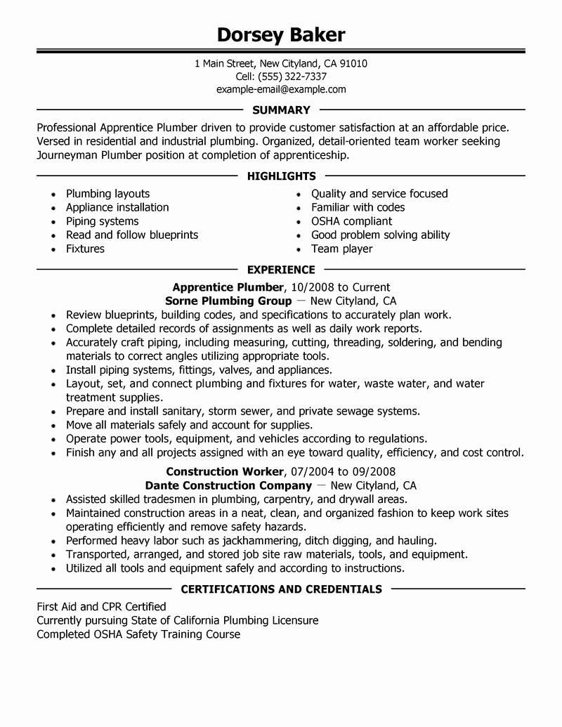 pipefitter resume samples 674