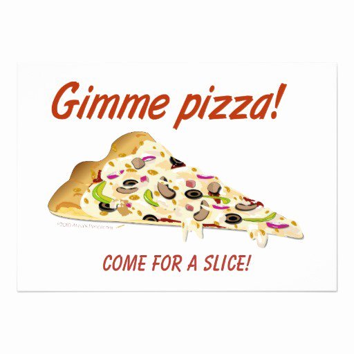 Pizza Party Invitation Templates