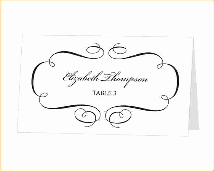 Place Cards Template Word Download Beautiful Template