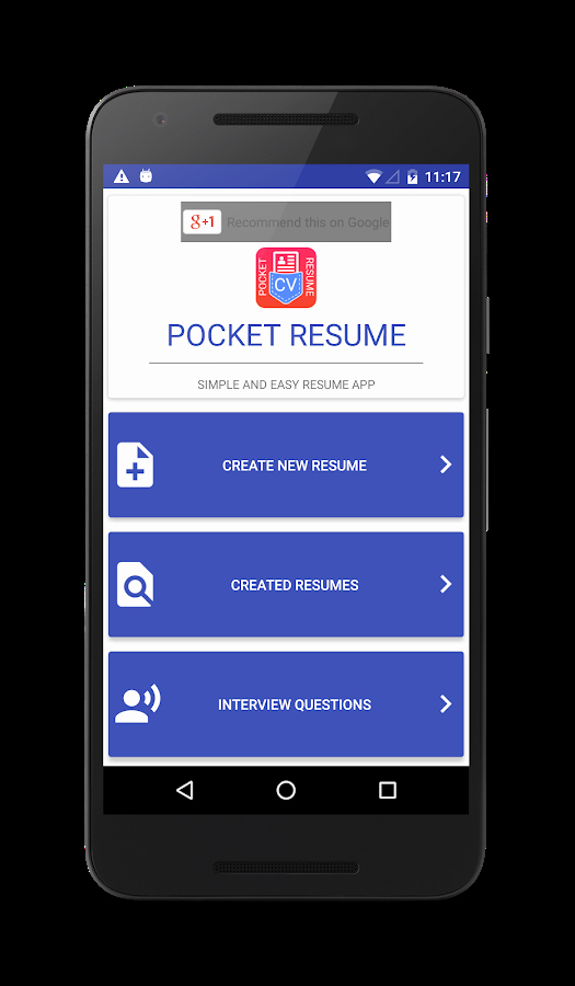 Pocket Resume android Apps On Google Play
