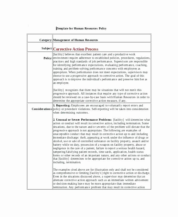 Policy and Procedure Manual Template Procedures Samples