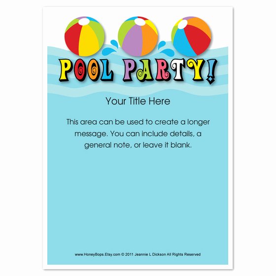 Pool Party Everyone Invitations &amp; Cards On Pingg