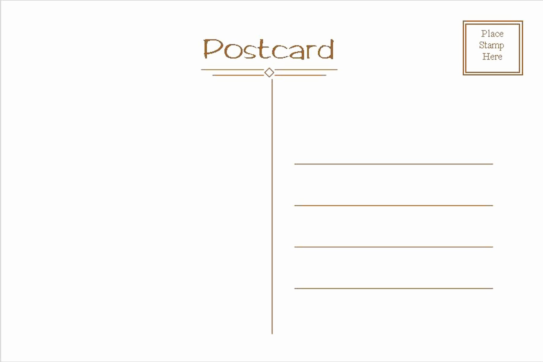 postcard template free