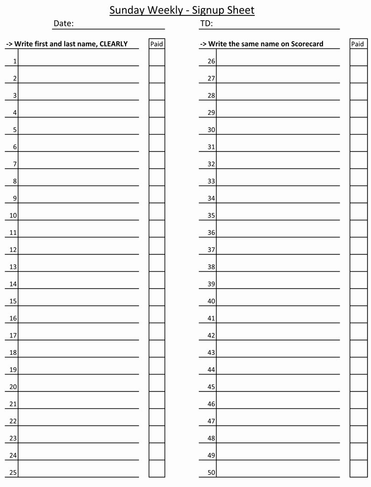 potluck sign up sheet template microsoft