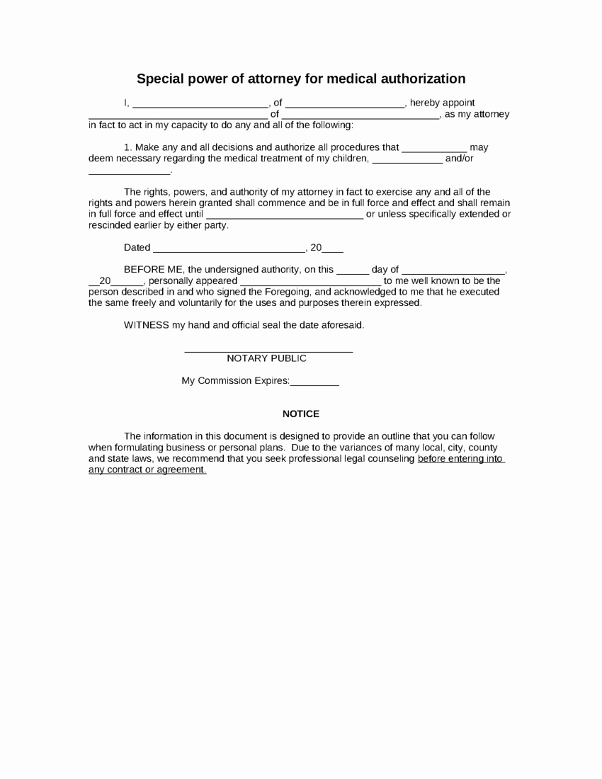 Power attorney Template Free Printable Documents