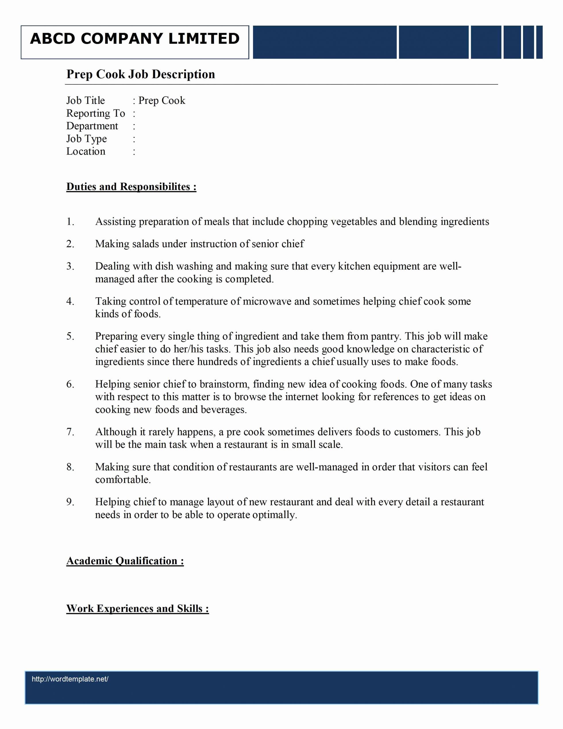 cook-description-for-resume