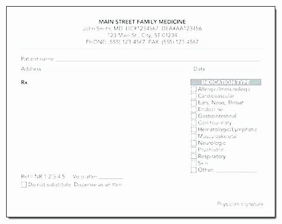 prescription pad template picture ati blank medication design ideas