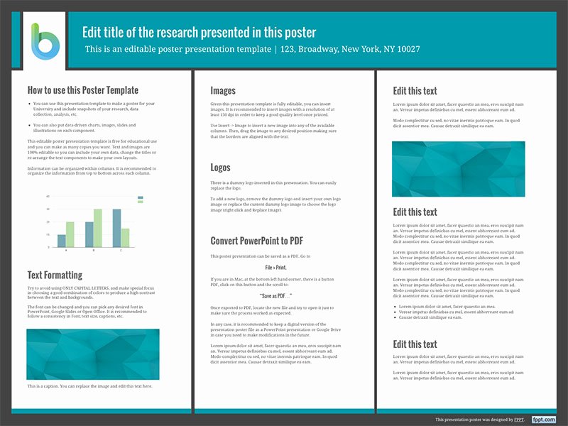 Presentation Poster Templates Free Powerpoint Templates