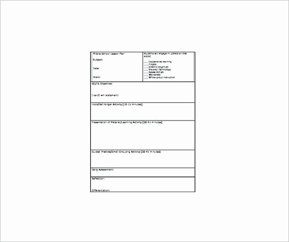 Primary School Lesson Plan Template K Elementary Science