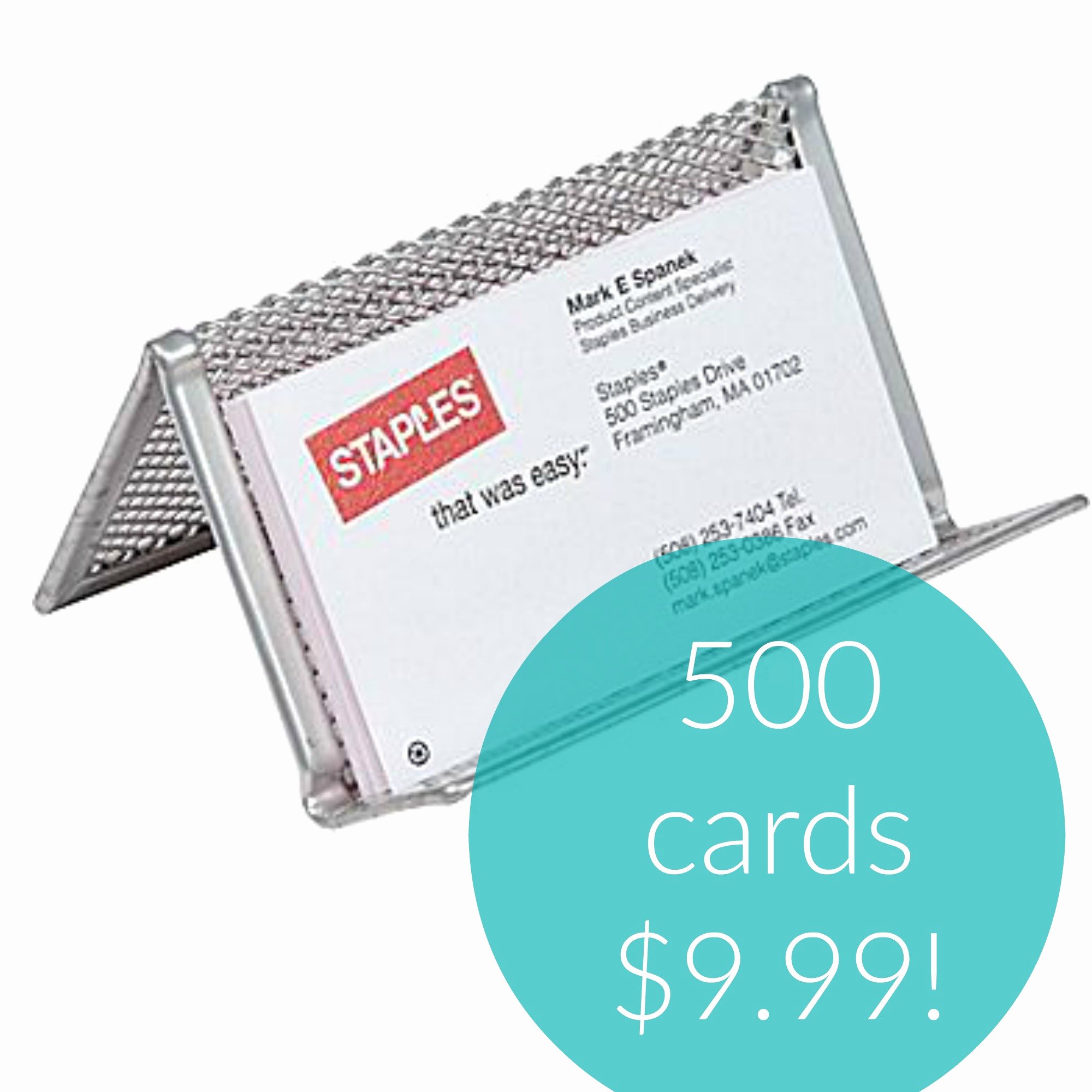 Print 500 Business Cards for Ly $9 99 at Staples Great