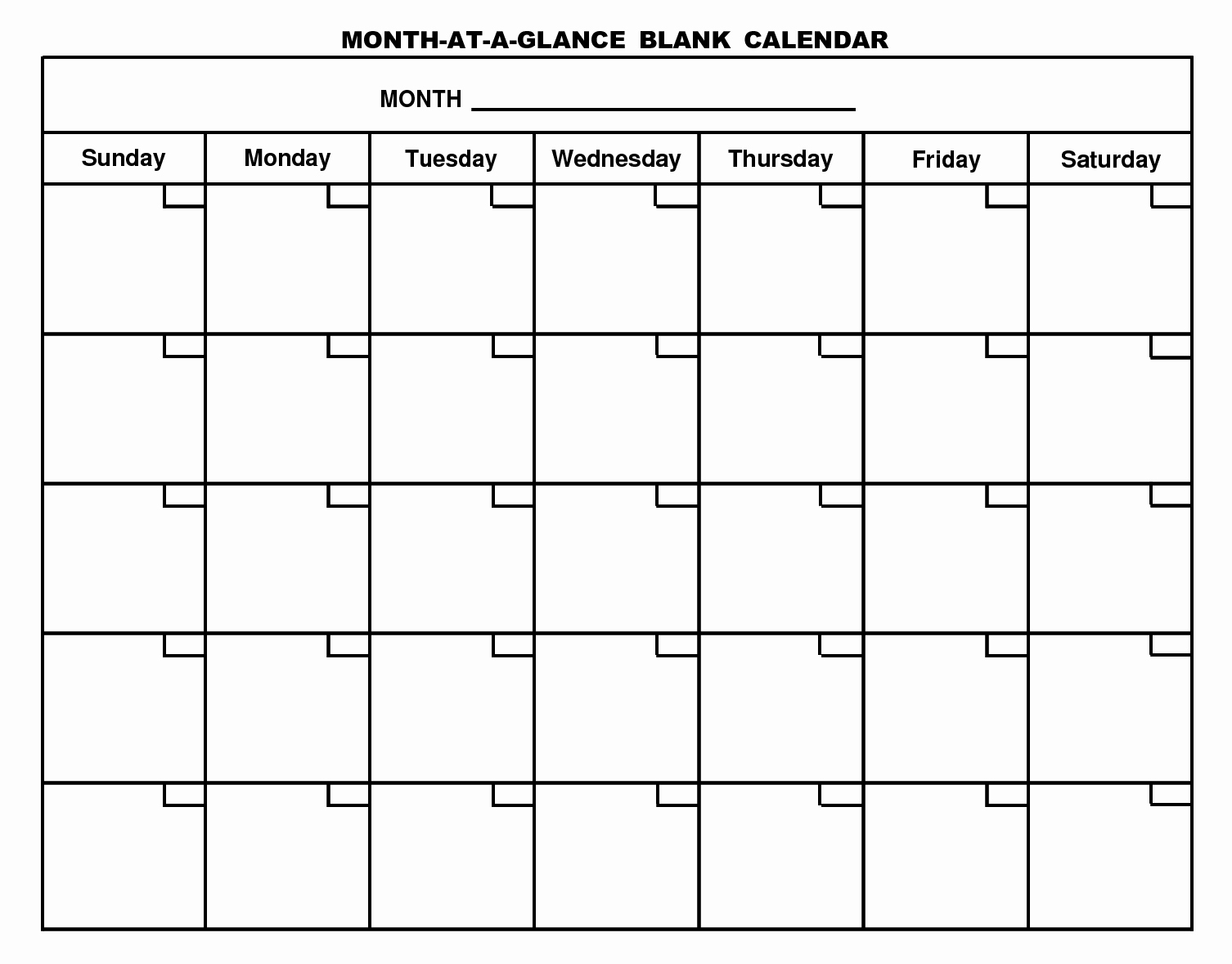 Printable Blank Calendar Template … organizing