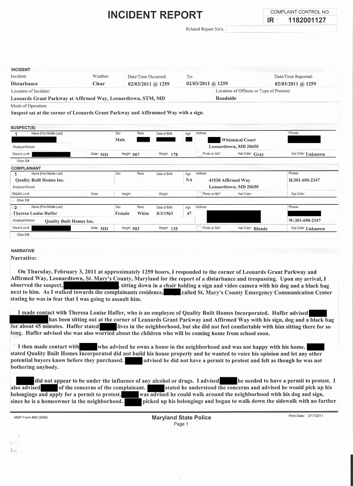 Printable Blank Police Reports Blank Police Report
