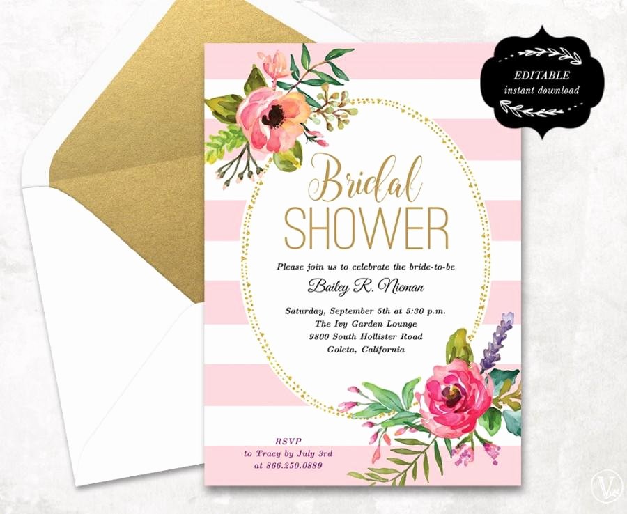 printable bridal shower invitations templates