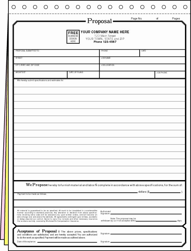 Printable Business Proposal Template