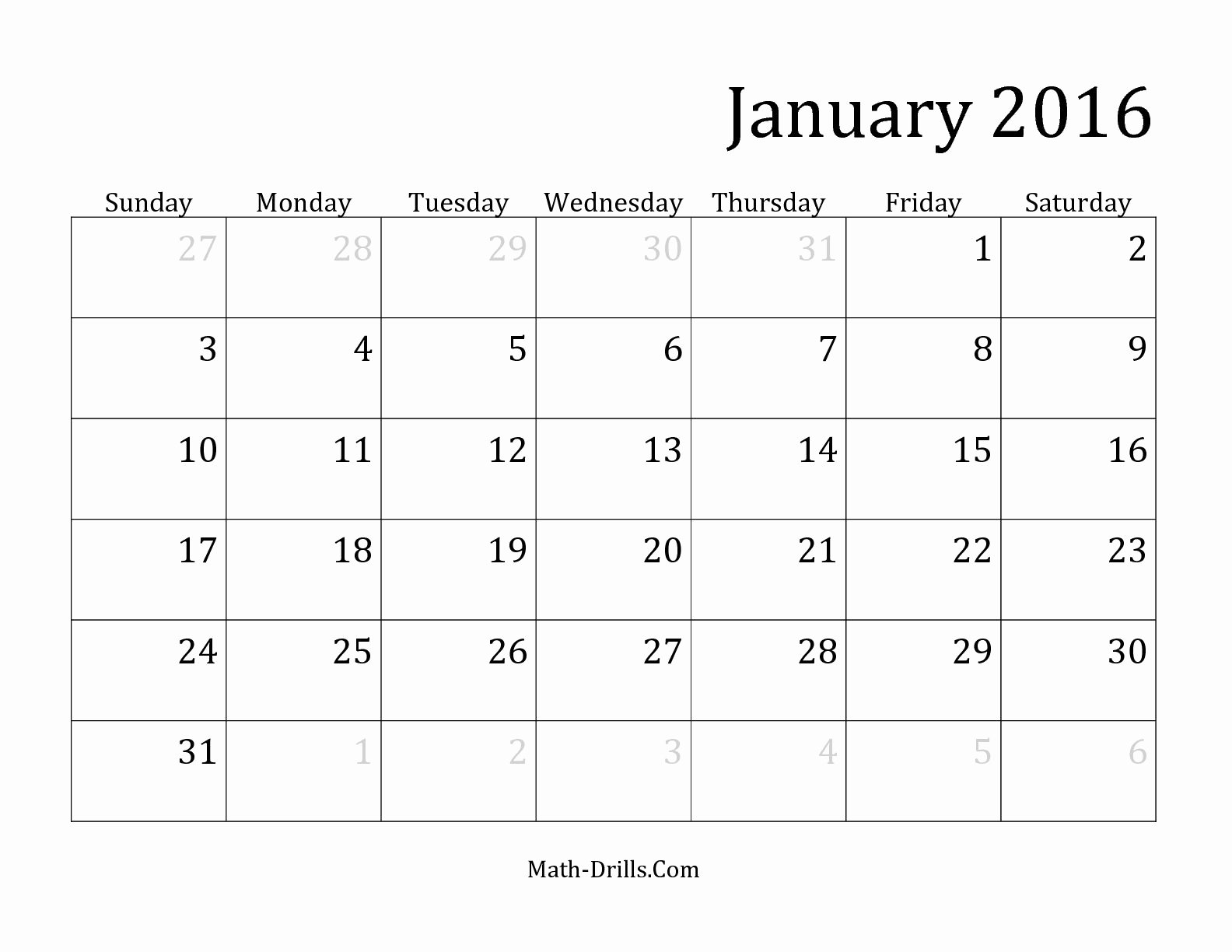 Printable Calendars 2016 – 2017 Printable Calendar