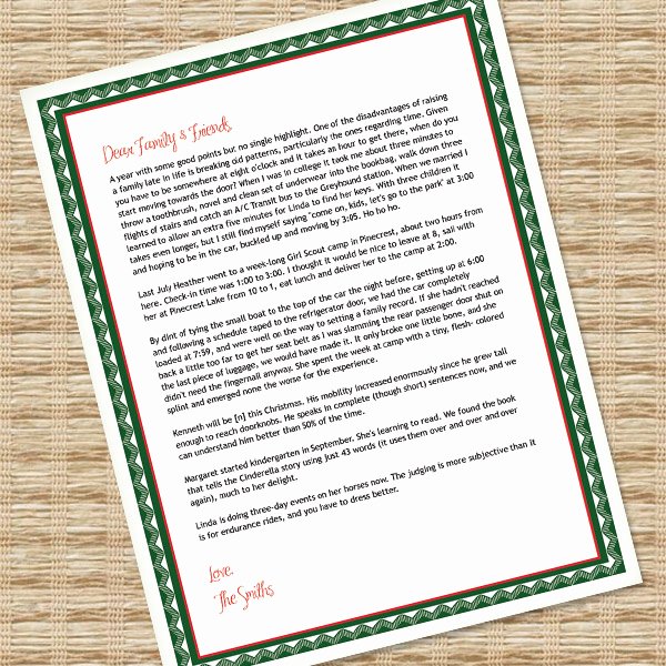 christmas letter templates for microsoft word