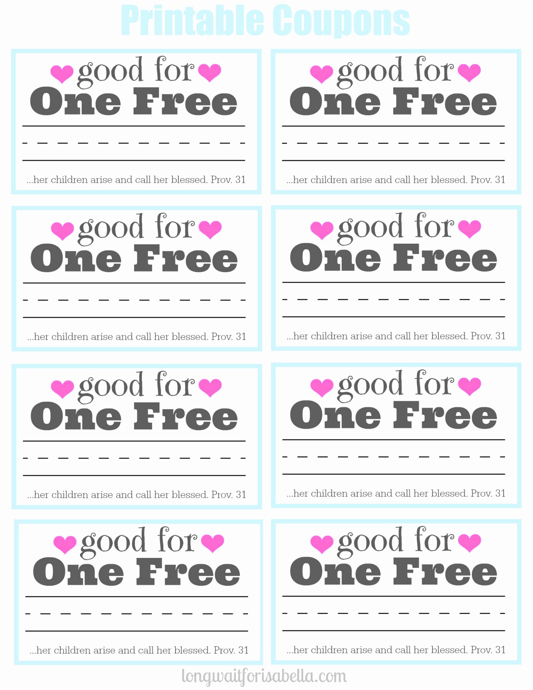 printable coupon book for mom