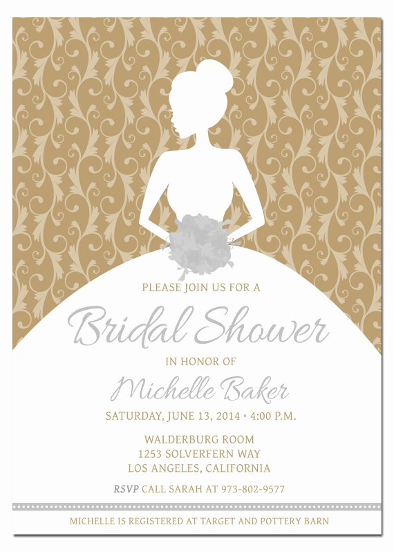 Printable Diy Bridal Shower Invitation Template with