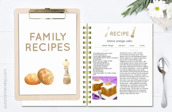 printable editable recipe pages recipe