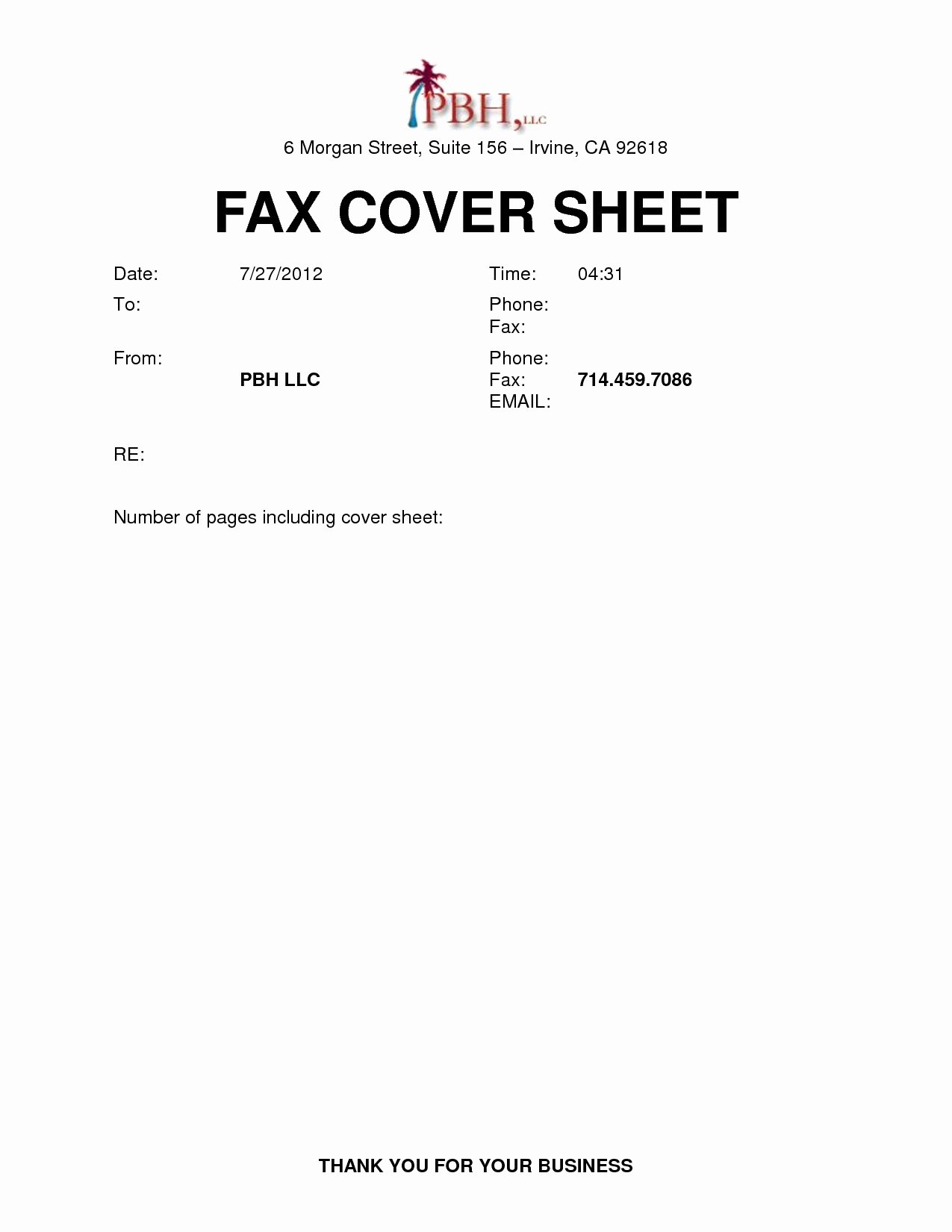 Printable Fax Cover Sheet Template Famous Blank Fax Cover