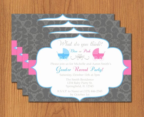 printable gender reveal invitation