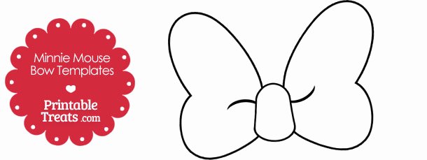 Printable Minnie Mouse Bow Template — Printable Treats