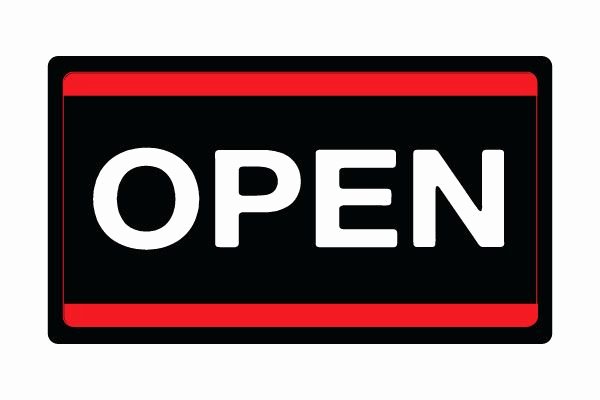 Printable Open Sign In Black Red White Free Download Pdf
