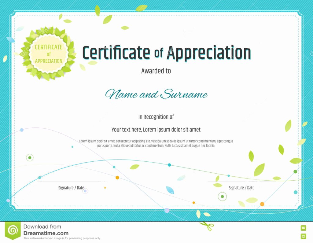 Printable Printable Certificate Of Appreciation Templates