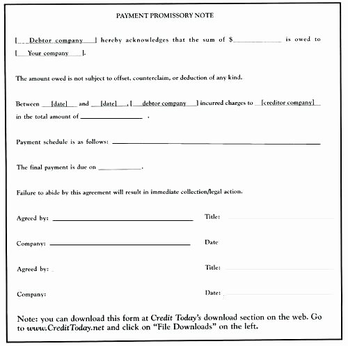 Printable Sample Simple Promissory Note form Real Estate