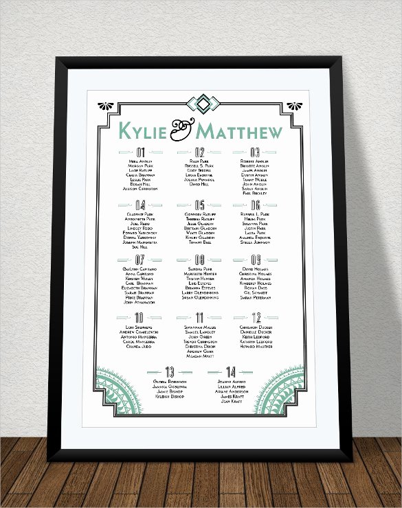 printable seating chart template for wedding printable seating chart template for wedding11