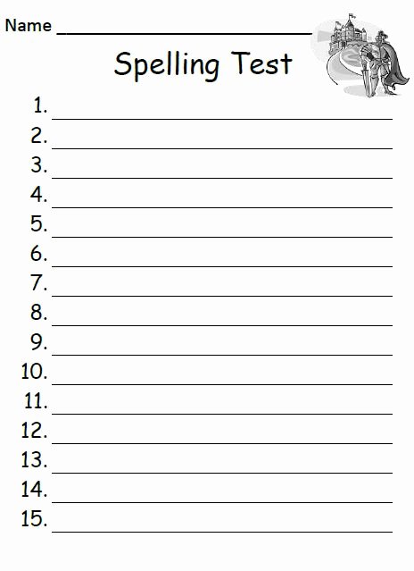 Printable Spelling Test Worksheet Quote Quotes