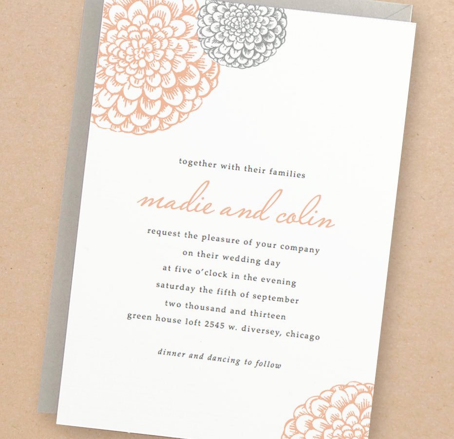 Printable Wedding Invitation Template Instant Download