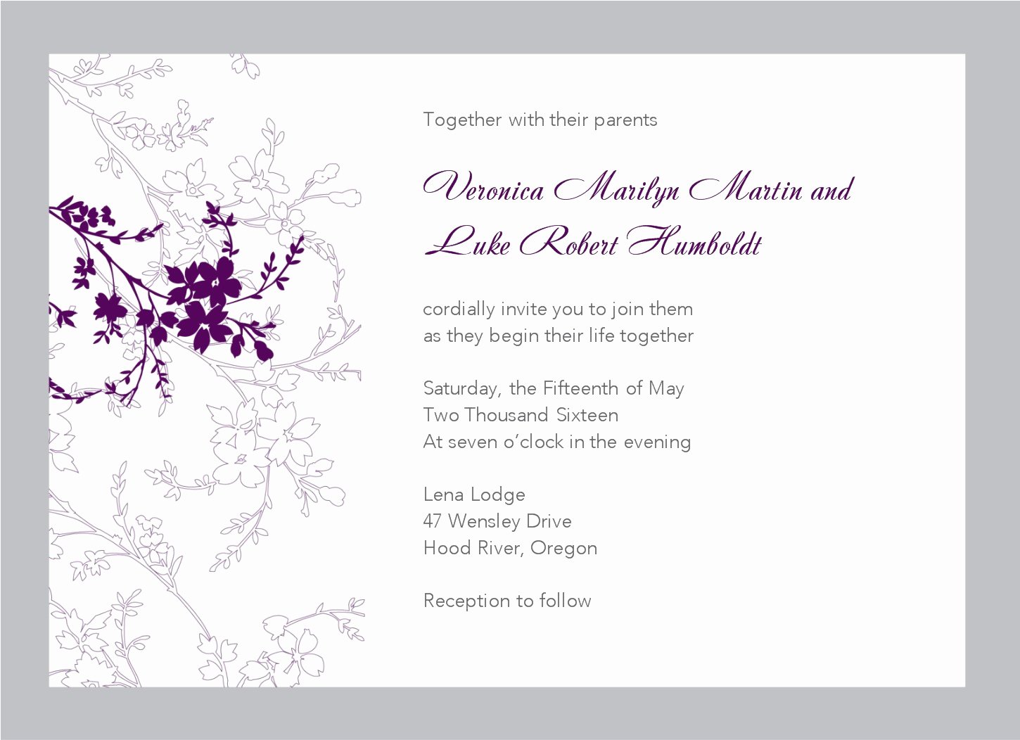 printable wedding invitation templates