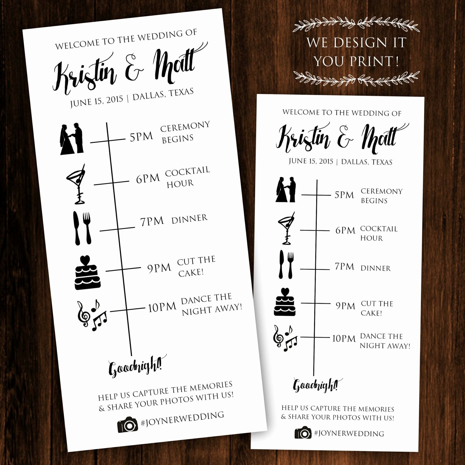 Printable Wedding Timeline Printable Wedding Itinerary