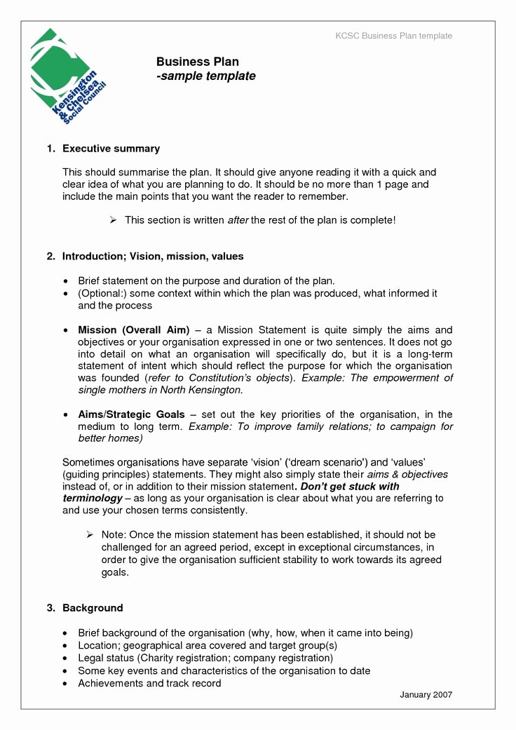 printable word doc business plan sample