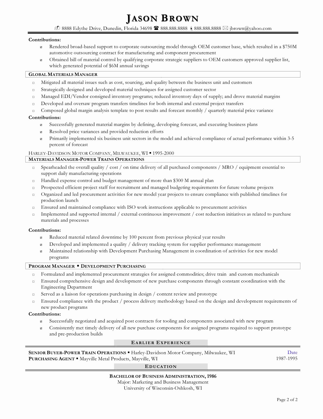 Procurement Manager Resume Sample Purchase assistant