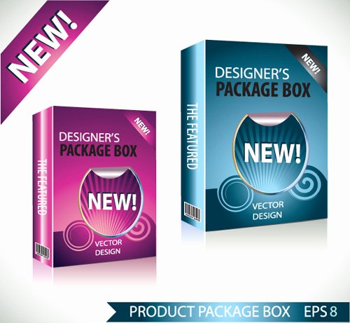 Product Packaging Templates Box Free Vector