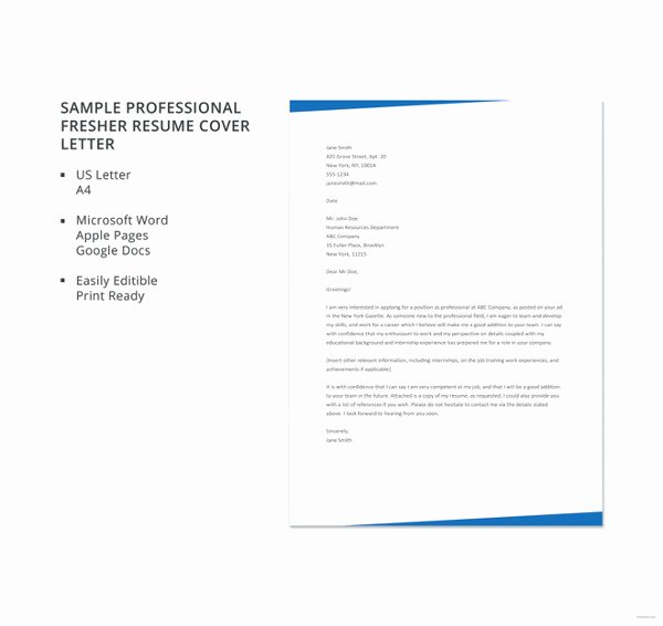 Professional Cover Letter Template – 14 Free Word Pdf