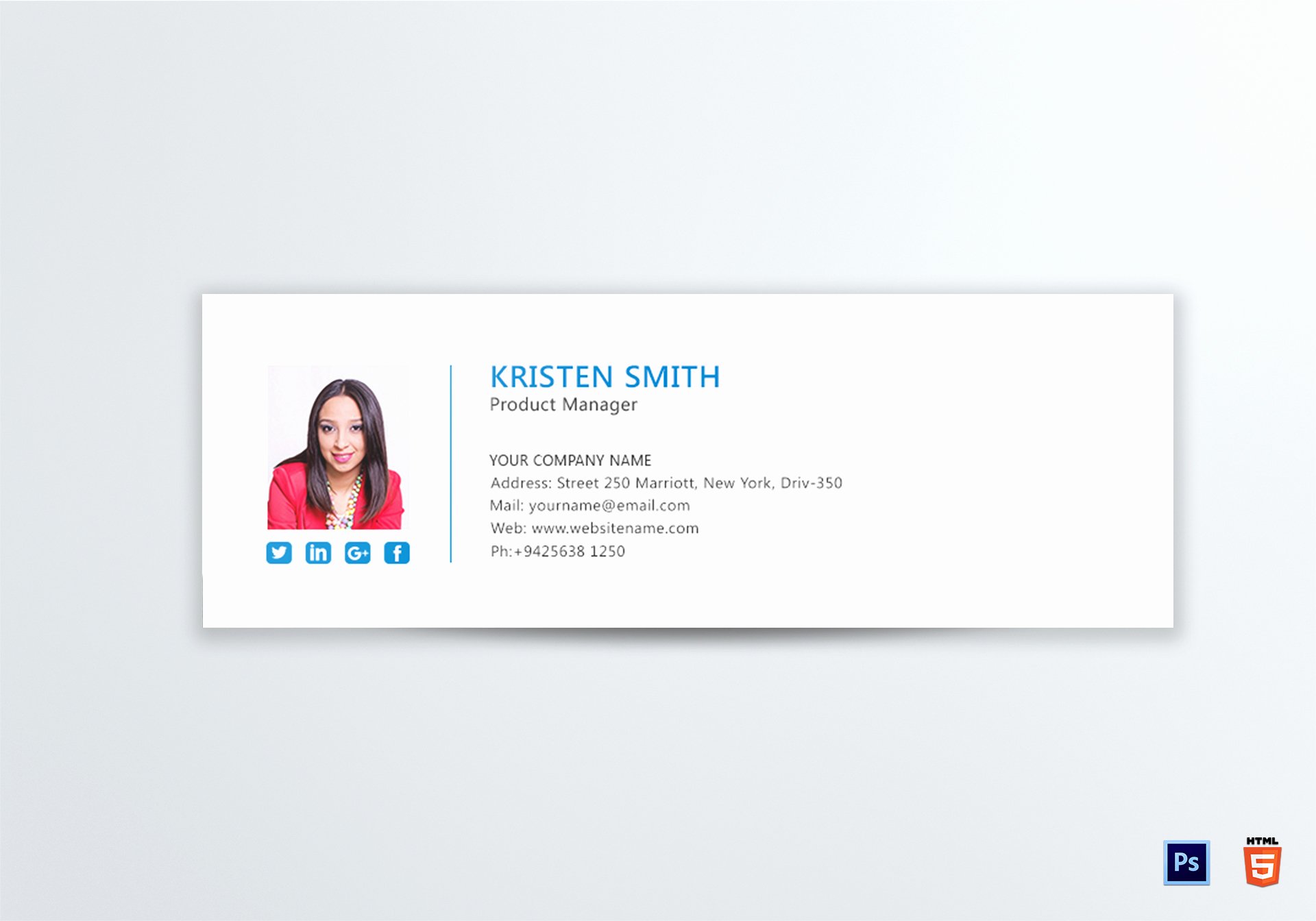 Professional Product Manager Email Signature Design