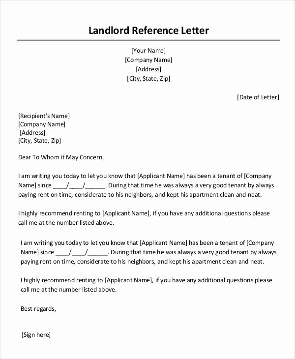 Professional Reference Letter 12 Free Sample Example