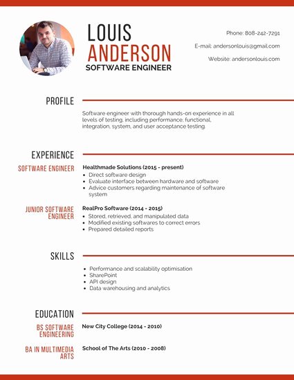 Professional software Engineer Resume Templates by Canva