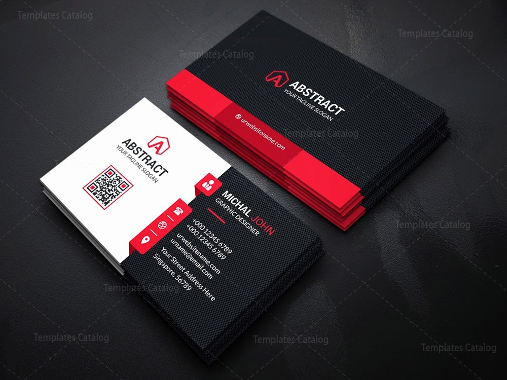 Professional Visiting Card Template Template Catalog