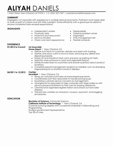 Profile Part Resume Best Resume Collection