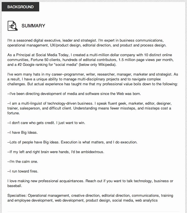 Profile Summary for Resume Best Resume Gallery