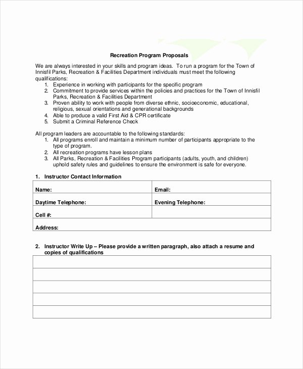 Program Proposal Template 11 Free Word Pdf Documents