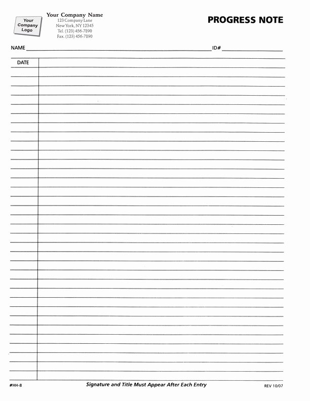 Social Work Case Notes Template