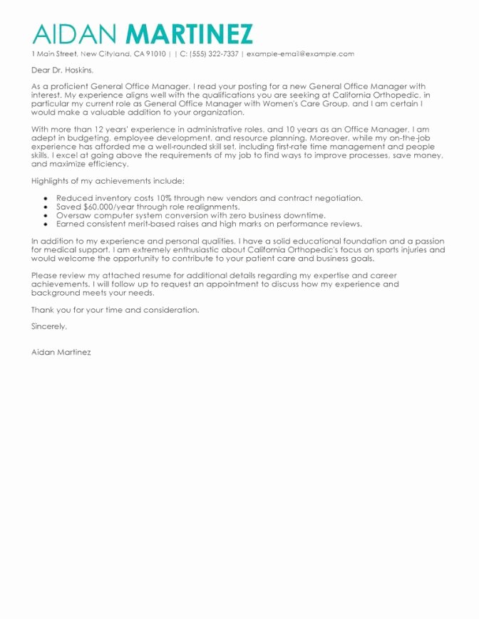 Project Manager Re Mendation Sample Fice Cover Letter