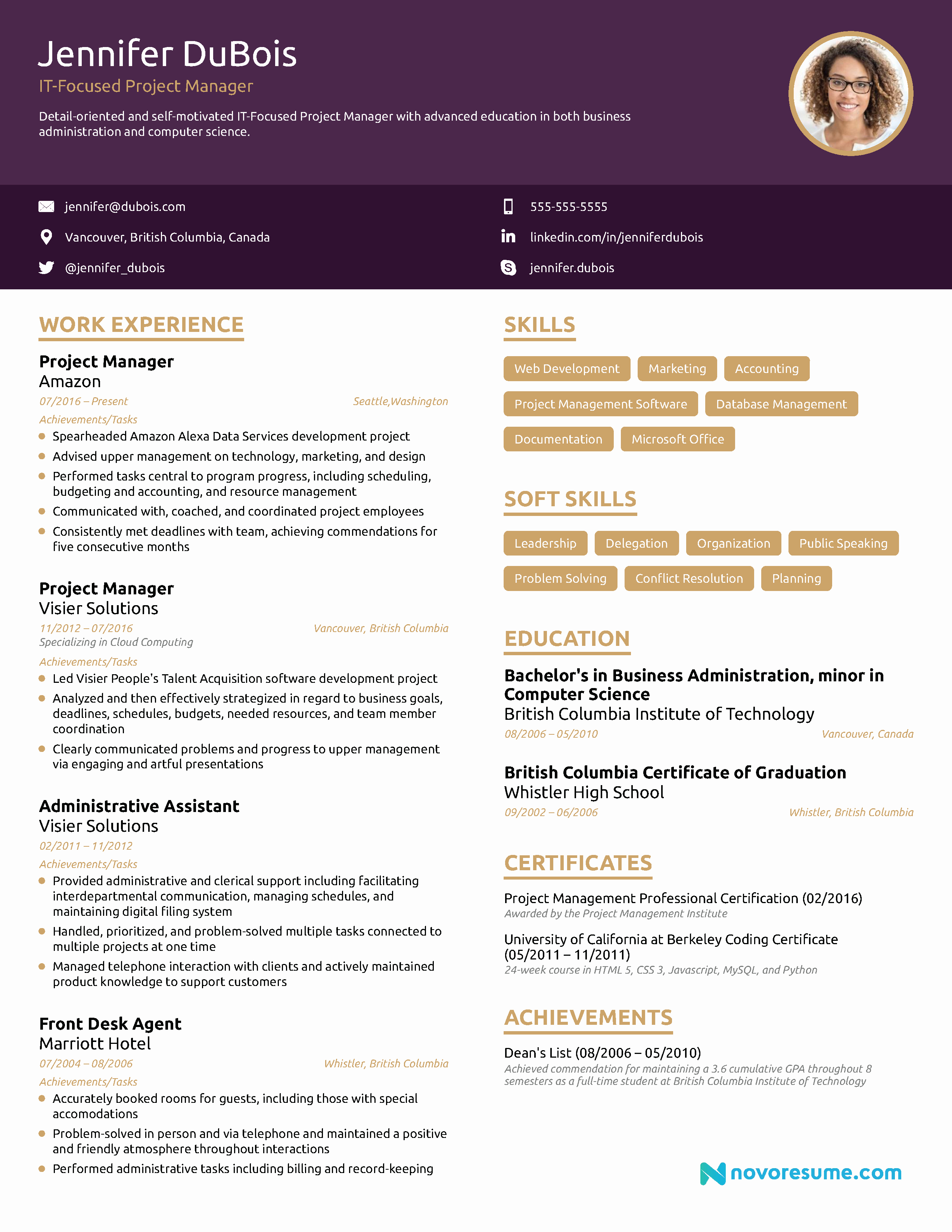 Project Manager Resume [2019] Example &amp; Full Guide