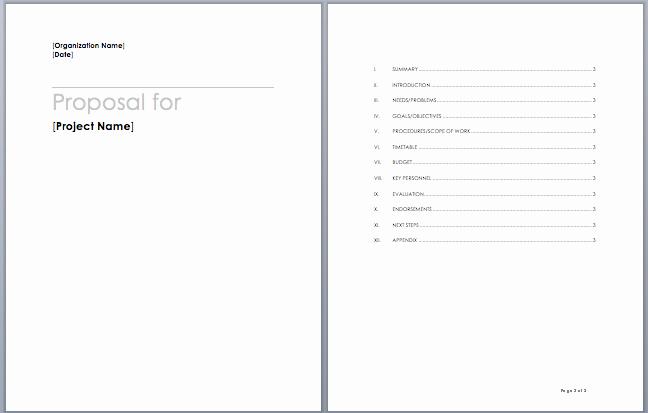 Project Proposal Template – Microsoft Word Templates